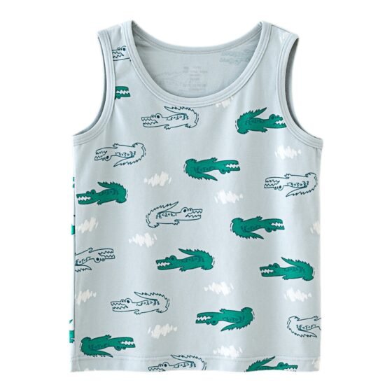 Wholesale Boys Cotton Tank Tops H1101 | Custom Kids Sleepwear OEM Nuohua