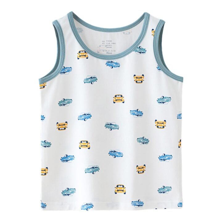 Wholesale Boys Cotton Tank Tops H1101 | Custom Kids Sleepwear OEM Nuohua