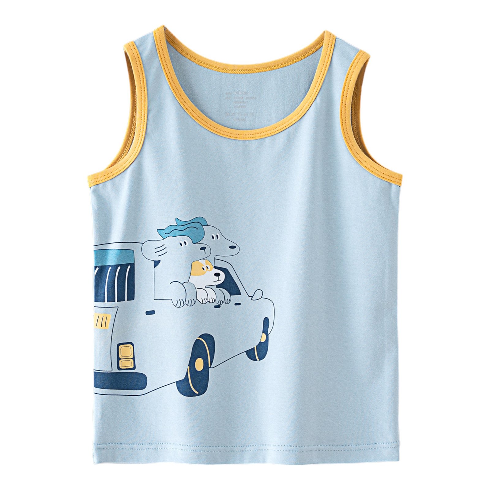 Wholesale Boys Cotton Tank Tops H1101 | Custom Kids Sleepwear OEM Nuohua
