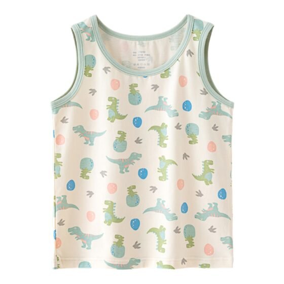 Wholesale Boys Cotton Tank Tops H1101 | Custom Kids Sleepwear OEM Nuohua