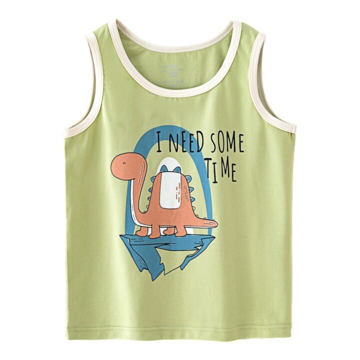 Wholesale Boys Cotton Tank Tops H1101 | Custom Kids Sleepwear OEM Nuohua