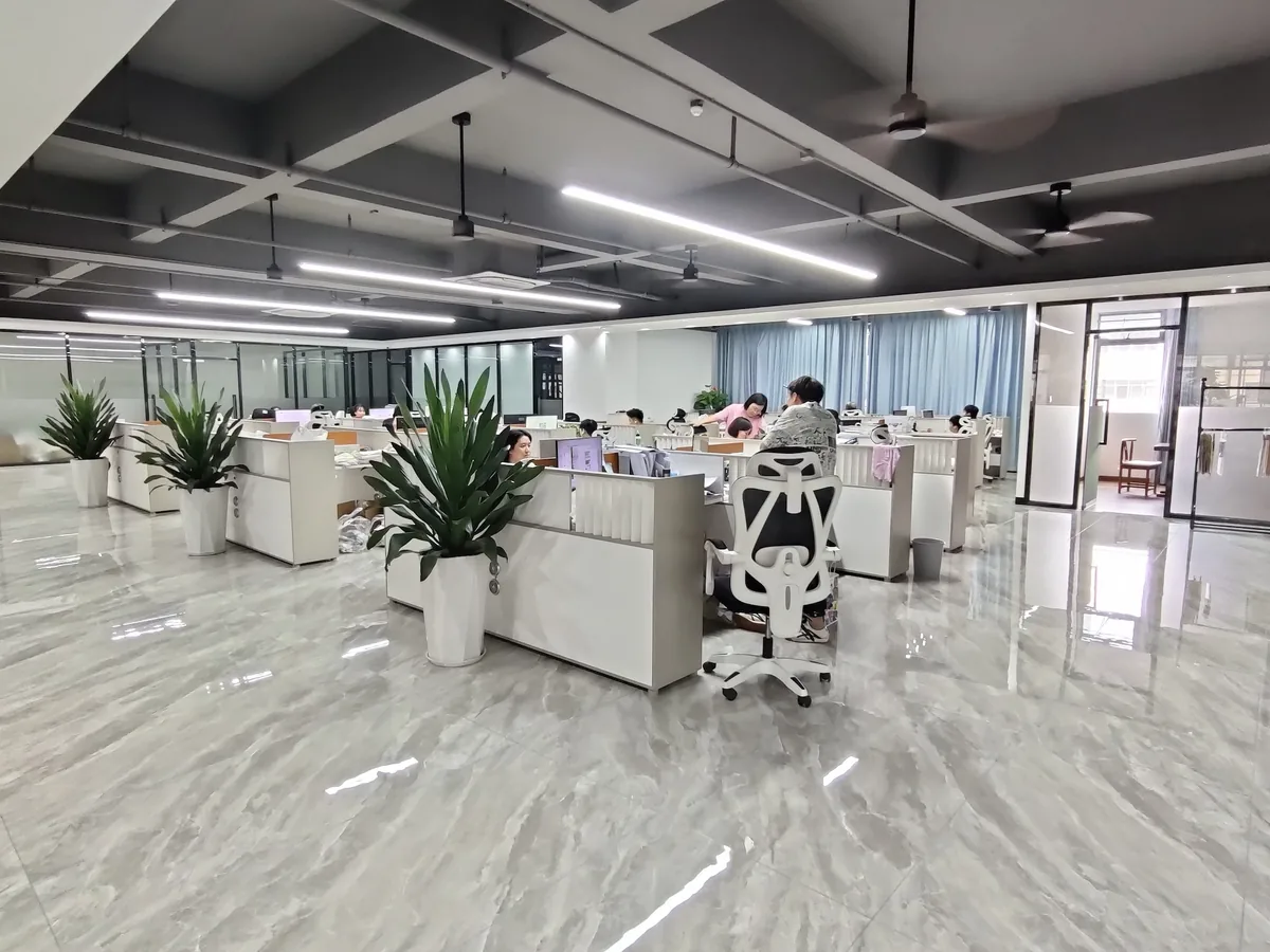 Product development area for baby apparel at Nuohua Garment