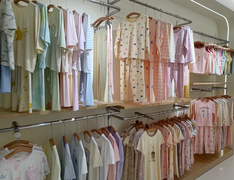 Boys cotton underwear display featuring briefs boxer briefs and printed kids underwear styles