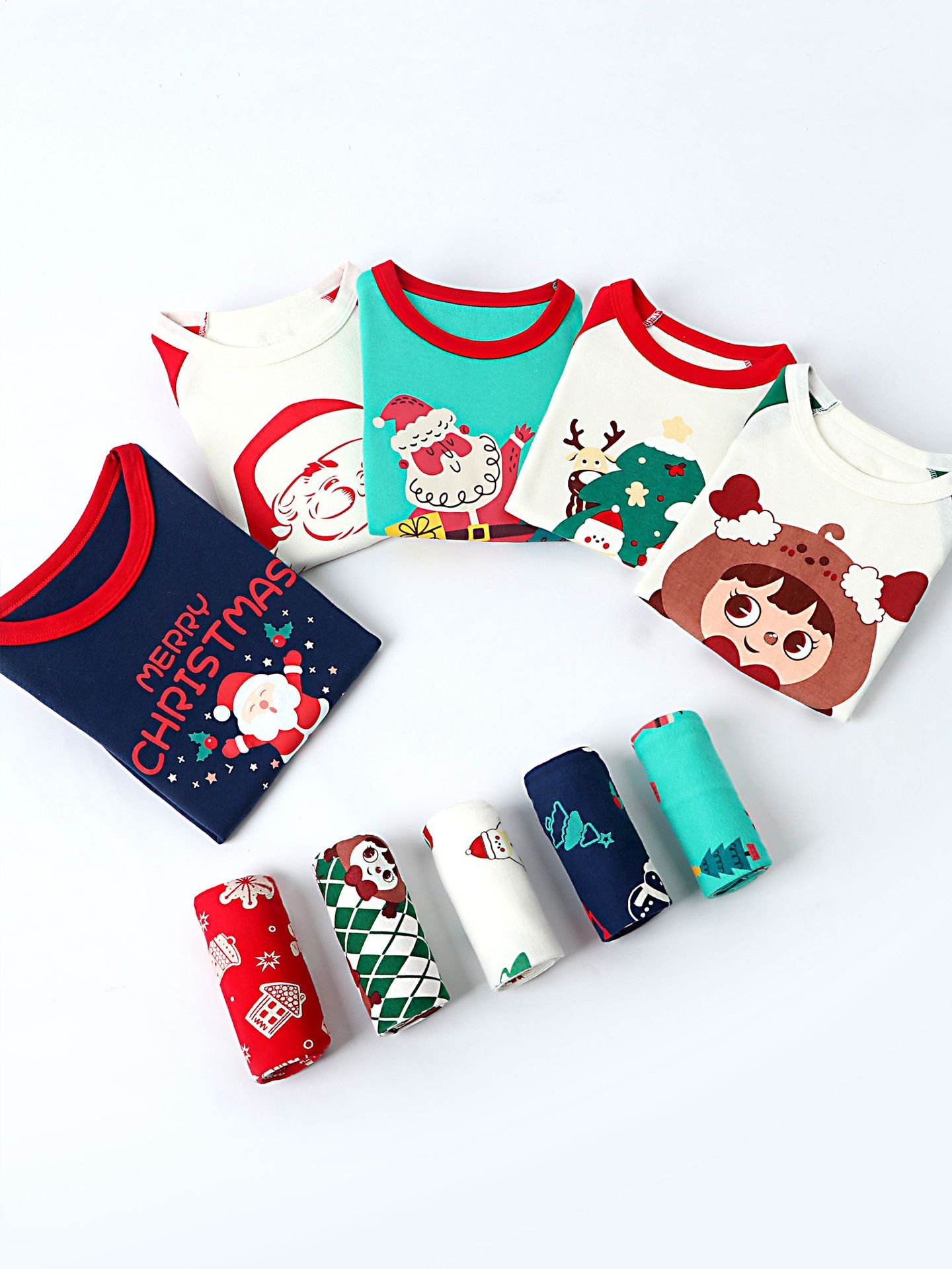Wholesale kids christmas pajama set piece sleepwear