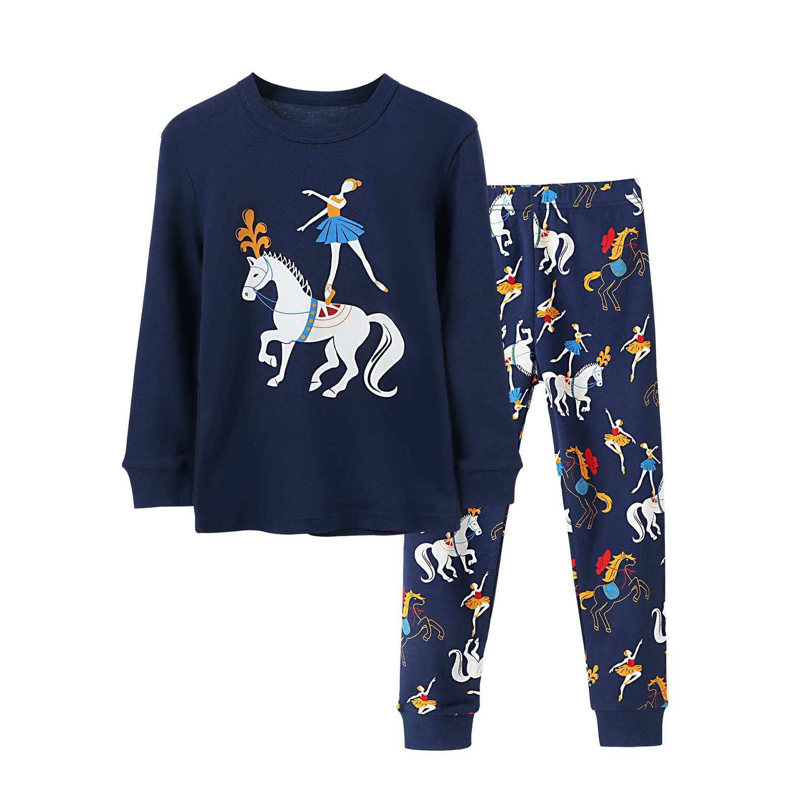 Wholesale kids christmas pajama set piece sleepwear paris dancer