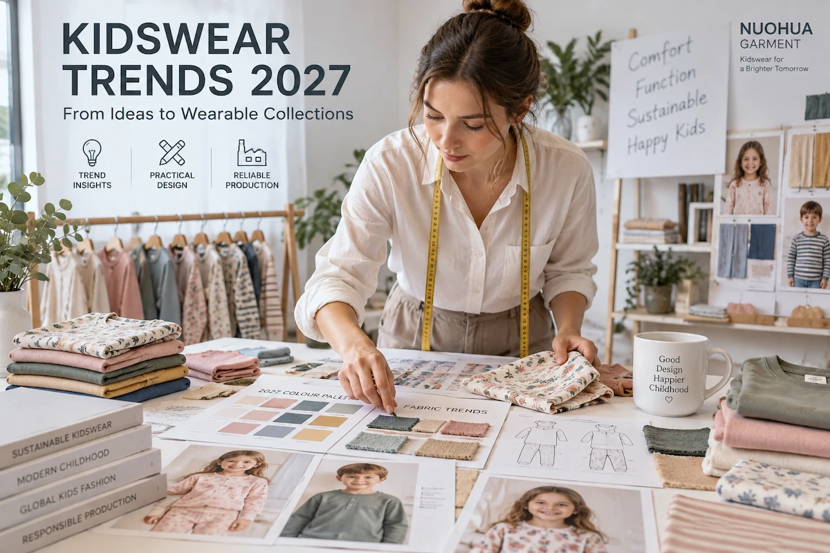 Creative studio developing 2027 kidswear color stories