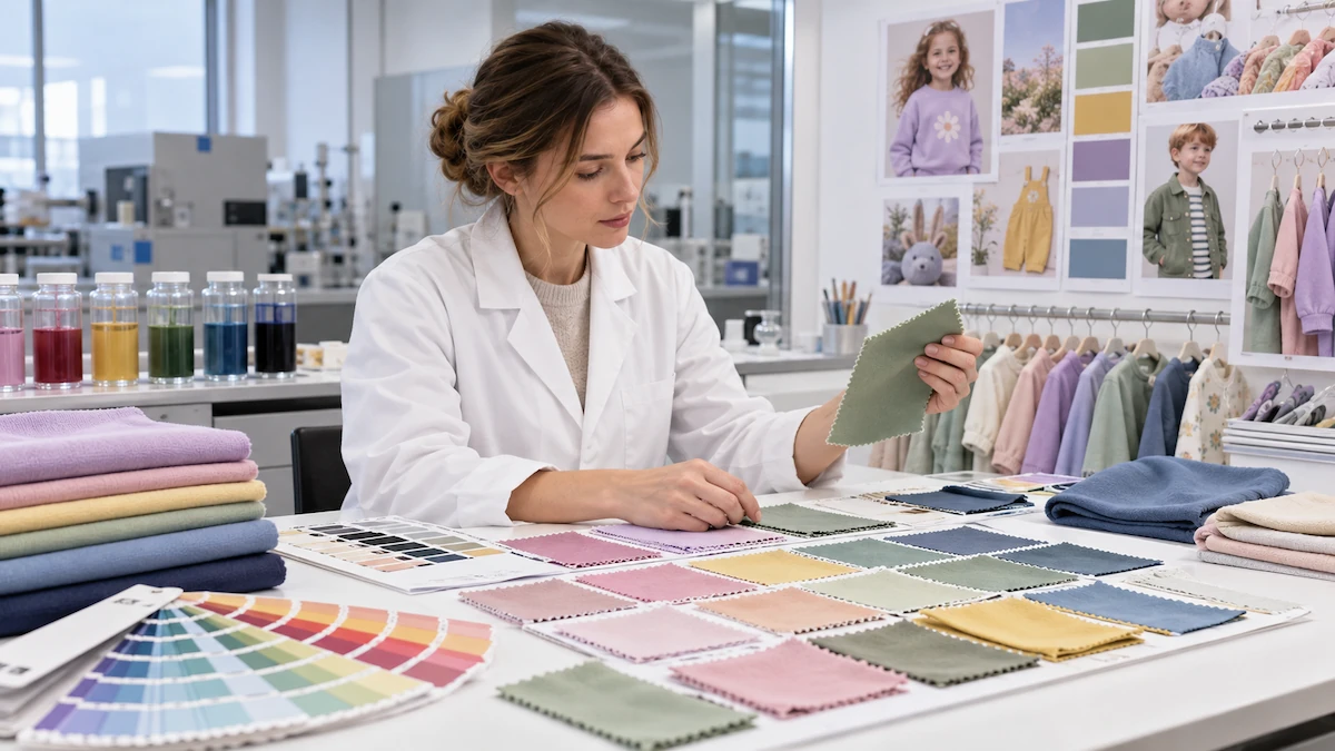 Lab dip approval for 2027 kidswear bulk dyeing