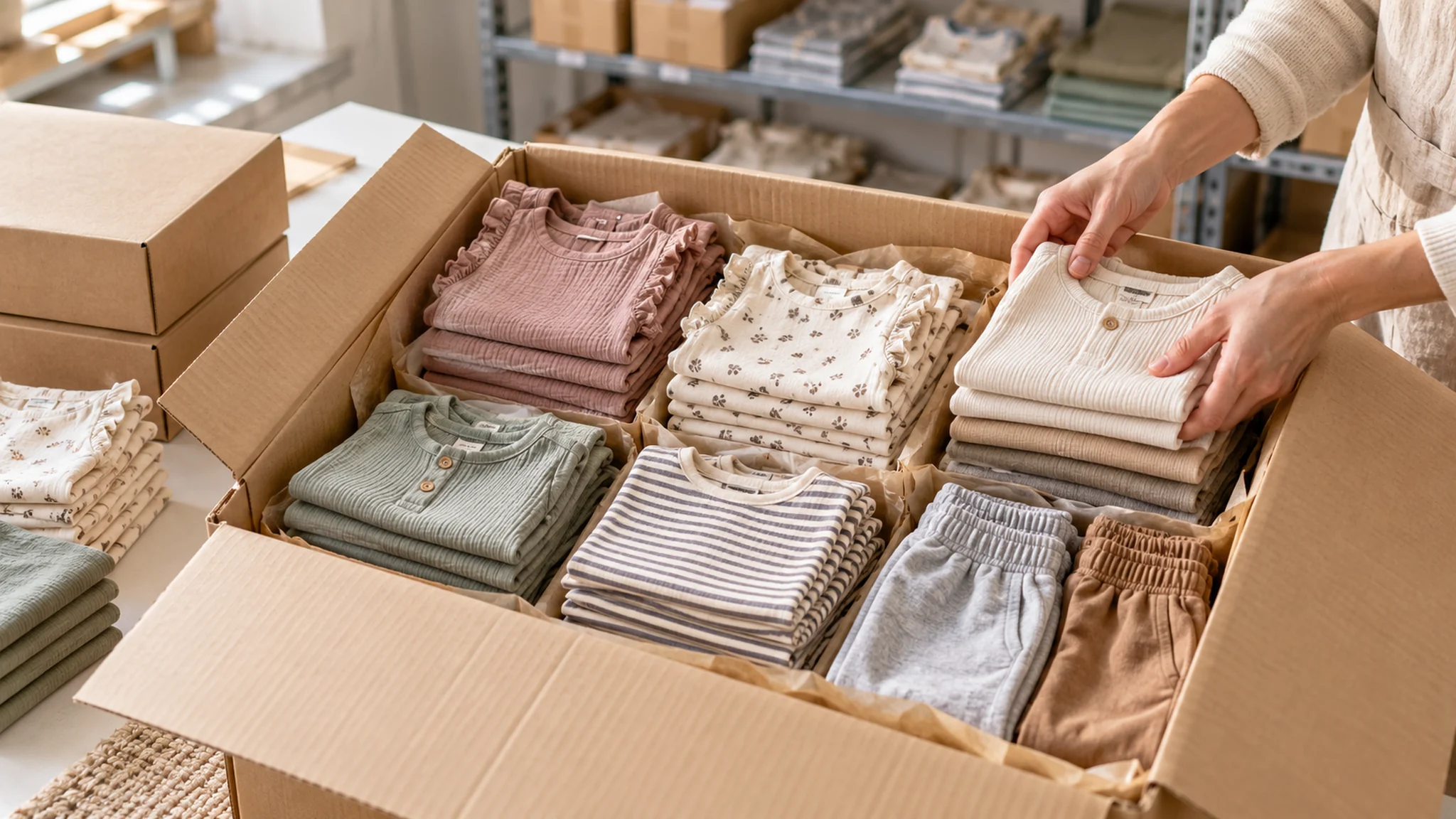 Kidswear packing and SKU assortment | kidswear sourcing and manufacturing