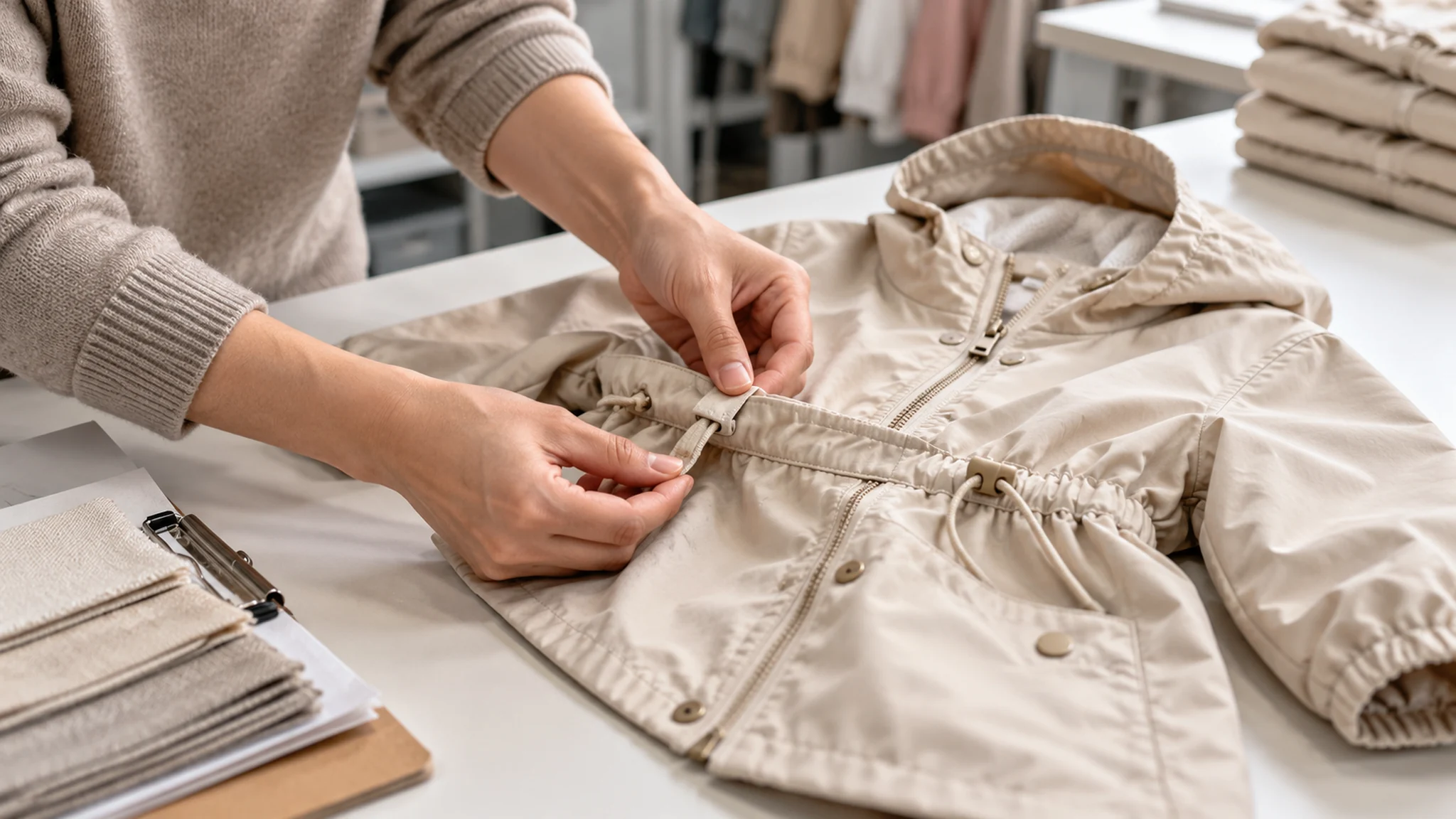 Drawstring sample inspection process | kidswear sourcing and manufacturing
