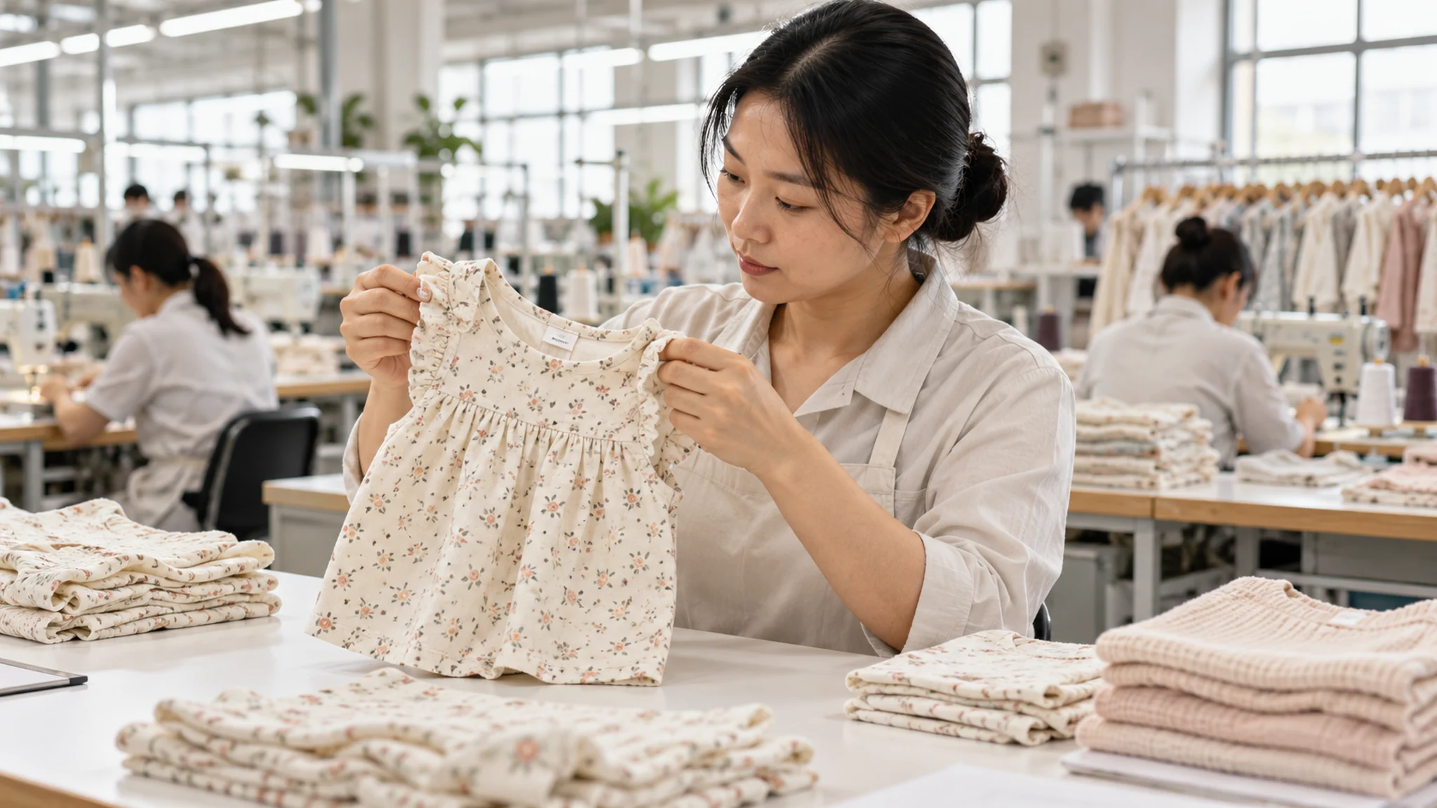 Inline garment production inspection | kidswear sourcing and manufacturing