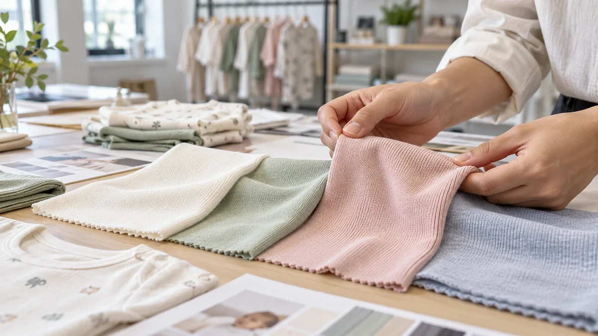 Organic cotton interlock viscose made from bamboo and modal fabrics for baby clothing development