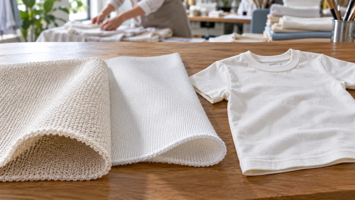 Single jersey and interlock knitted fabrics compared for children’s T-shirts